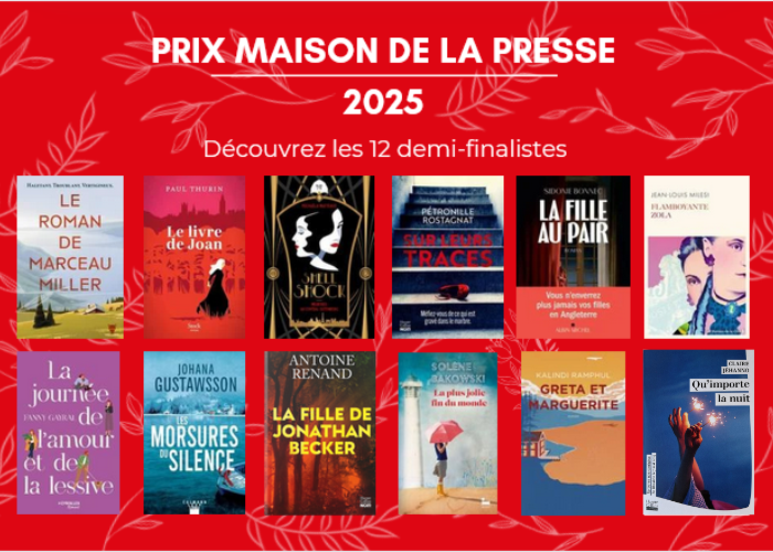 Les 12 demi-finalistes du Prix Maison de la Presse 2025 