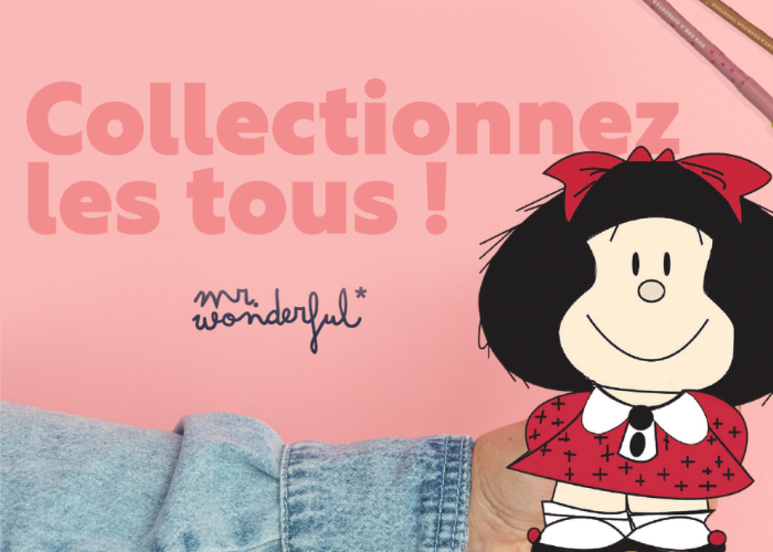Mr. Wonderful x Mafalda : les nouveautés papeterie à ne pas manquer !