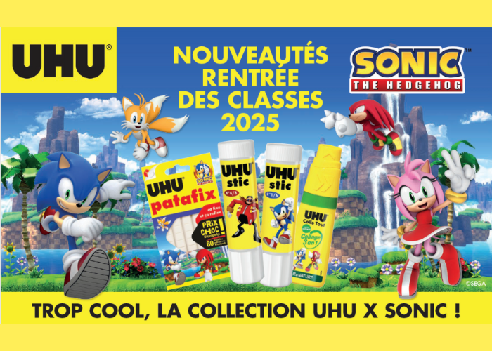 UHU X Sonic The Hedgehog : la collaboration qui dynamise la rentrée scolaire 2025