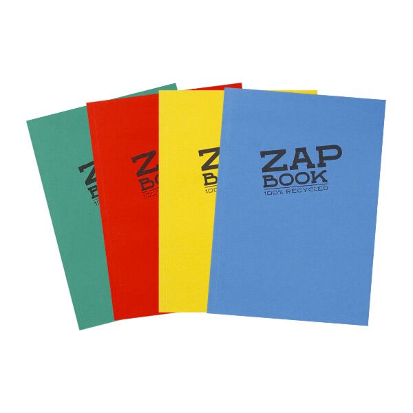 Carnet ZAP Book A5 320 pages uni Clairefontaine Coloris Aléatoire
