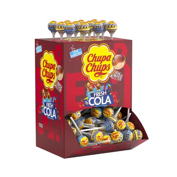 Chupa Chups Boite présentoir 150 sucettes Cola - Cola Chupa Chups
