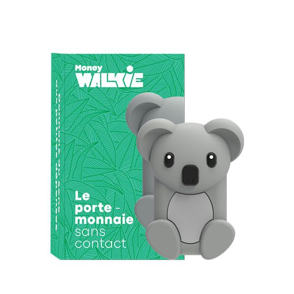 Porte-monnaie En Feutrine Bleu Avec Koala Bubble - Personnalisable Et Pratique - 4