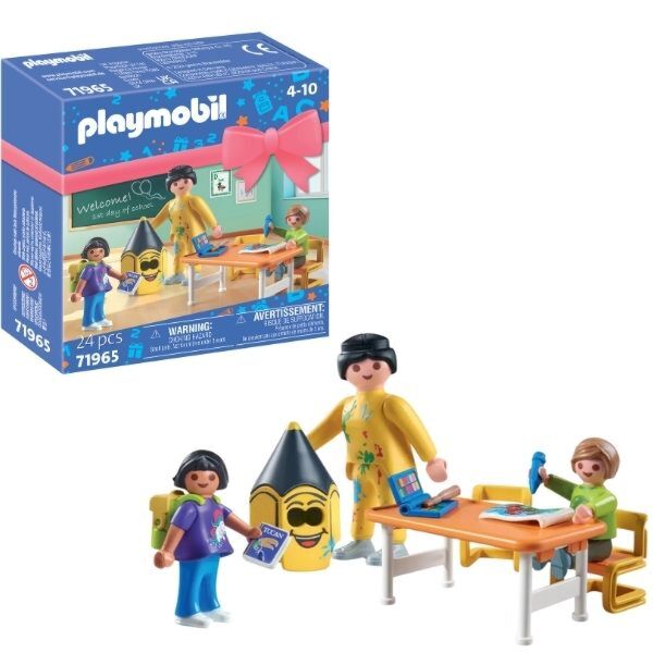 Lot Playmobil École - Accessoires Et Personnages - Occasion