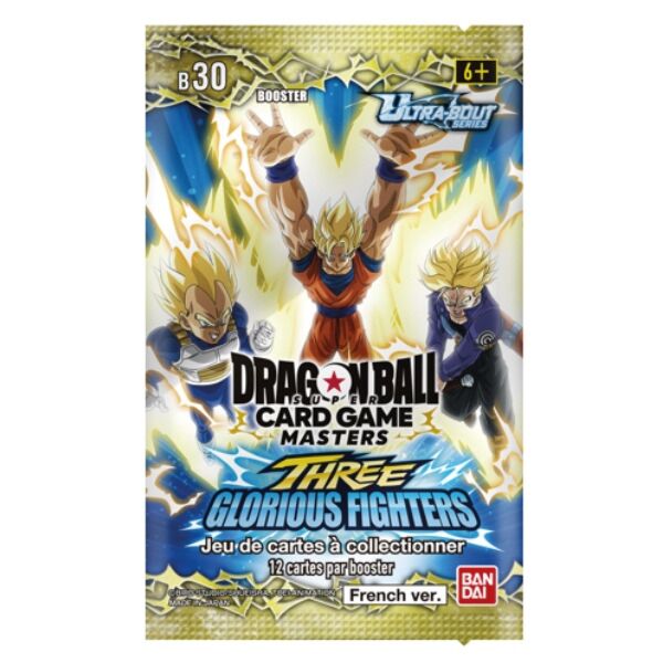 Dragon Ball Super Card Game Masters Ultra-Bout Series 03 B30 Three Glorious Fighters Display 24 boosters (Anglais) (Rupture) – Next Hobby