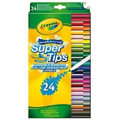 Etui 24 feutres coloriage pointe fine Crayola 