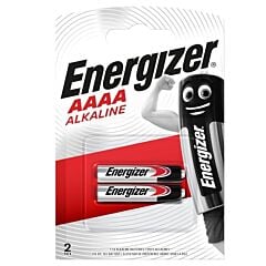 2 piles AAAA/LR61 Energizer alcalines