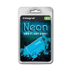 Clé USB 8 GB Integral 2.0 Néon bleu