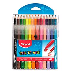 15 crayons et 12 feutres coloriage ColorPeps Maped