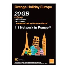 Orange Carte SIM Holiday Europe 20 Go