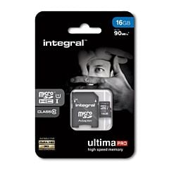 Carte micro SDHC 16GB Integral