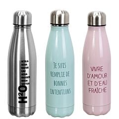 Bouteille isotherme Message