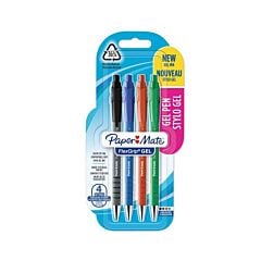 Etui 4 stylos bille Flexgrip Gel Papermate  