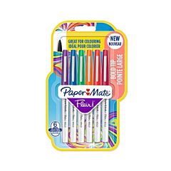 Etui 6 stylos feutres pointe large Flair Papermate 
