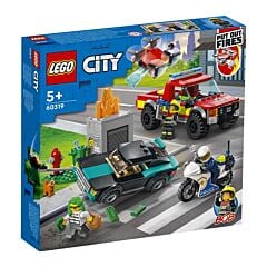 Le Sauvetage des Pompiers et la Course-Poursuite de la Police Lego City
