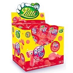 Roll'Up bubble gum fraise Lutti