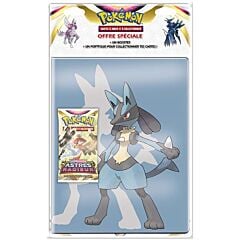 Pack cahier range-cartes et Booster Pokémon Épée et Bouclier Astres Radieux