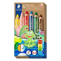 Étui 6 Crayons de Couleur 3-en-1 + 1 Taille-Crayon Staedtler