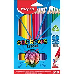 Pochette 18 crayons de couleur Color'Peps Strong Maped