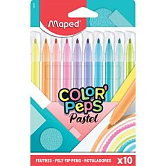 Pochette 10 feutres Color'Peps Pastel Maped