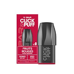 Pod Click and Puff X-Bar Fruits rouges