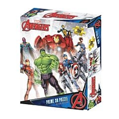 Puzzle 200 pièces team Avengers effet 3D