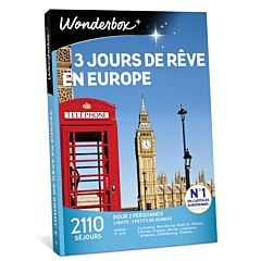 Wonderbox 3 jours de rêve en Europe