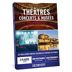 Coffret 2 à 3 places spectacles, concerts, musées Cultur in the city