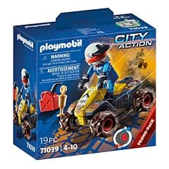 Pilote et quad Playmobil City Action