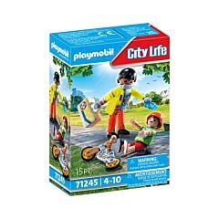 Secouriste avec blessé Playmobil City Life