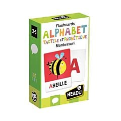 Flashcards Alphabet Tactile et Phonétique Montessori Headu