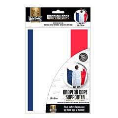 Drapeau cape pour supporters France 90x150 cm