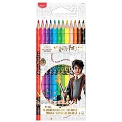 Pochette 12 crayons de couleur Harry Potter Maped