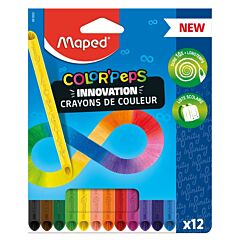 Étui 12 crayons de couleur Color Peps Infinity Maped