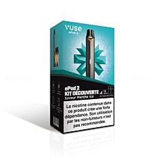 E-cigarette Vuse ePod 2 Kit découverte Menthe Ice 12mg