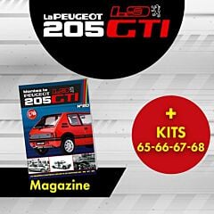 Peugeot 205 GTI à monter Magazine et Kits 65, 66, 67 et 68