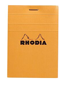 Bloc n°11 80 feuilles 7,4 x 10,5 cm Q.5x5 orange Rhodia