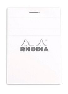 Bloc n°11 80 feuilles 7,4 x 10,5 cm Q.5x5 blanc Rhodia