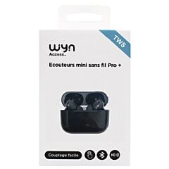 Ecouteurs mini sans fil Pro+ noir Wyn