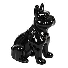Bulldog céramique Noir 20 cm