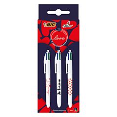 Coffret 3 stylos 4 couleurs® BIC x OMY