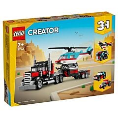 Le camion remorque avec hélicoptère Lego Creator