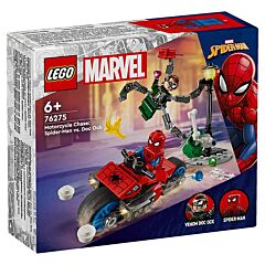 Course-poursuite en moto Spider-Man contre Docteur Octopus Lego Marvel 