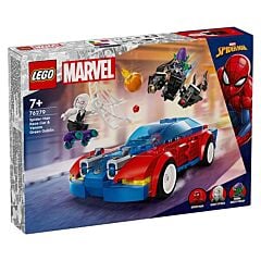La voiture de course de Spider-Man contre le Bouffon Vert Lego Marvel 