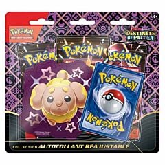 Pack 3 boosters + Autocollant Pâtachiot Pokémon Ecarlate et Violet 04.5 Destinées de Paldéa