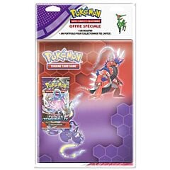 Pack Portfolio + Booster Pokémon Ecarlate et Violet 05 Forces Temporelles