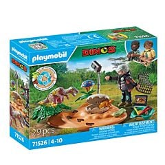 Stégosaure et voleur d'œuf Playmobil Dinos