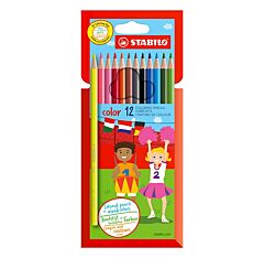 Pochette 12 Crayons de couleur Color Stabilo