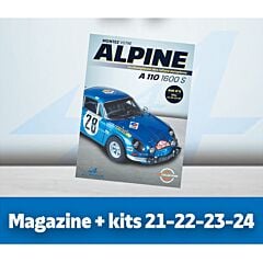Alpine A110 Magazine et Kits n°21, 22, 23 et 24