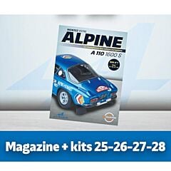 Alpine A110 Magazine et Kits n°25, 26, 27 et 28
