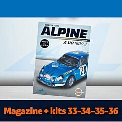 Alpine A110 Magazine et Kits n°33, 34, 35 et 36